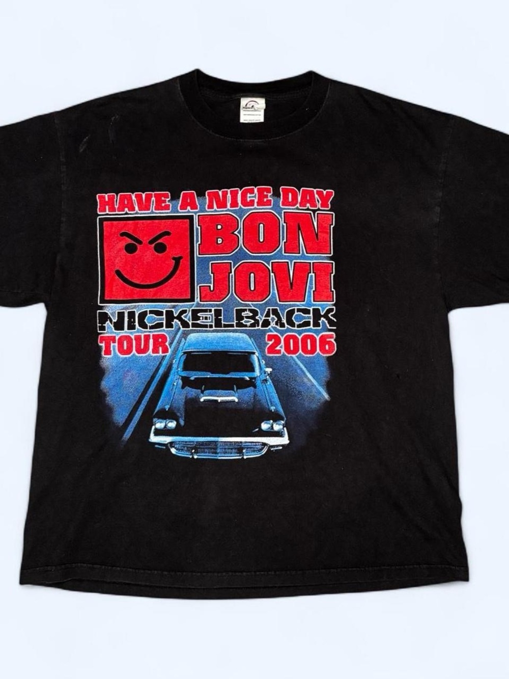 Bon Jovi Have a Nice Day 2006 Nickelback Tour T-Shirt Delta Magnum Weight Large